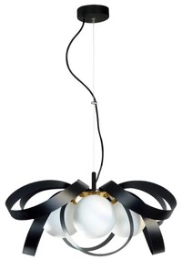 Zuma Line 1139 - Lampadario a sospensione con filo NELA FLAT 4xE14/40W/230V nero