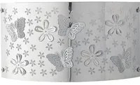 Applique BUTTERFLY in acciaio cromato con decorazione laser