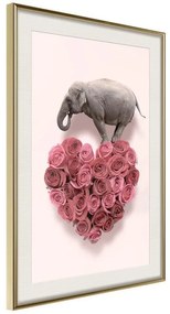 Poster  Proof of Love  Cornice Quadri Cornice d'oro con passe-partout, Larghezza x Altezza Home decor 20x30