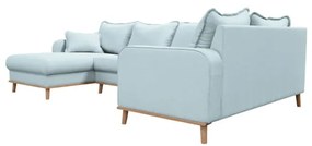 Divano angolare azzurro (angolo sinistro) Beata - Ropez