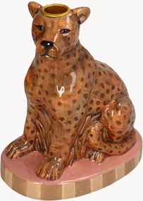Portacandele Leopard, alt. 21 cm