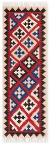 Passatoia rossa in lana reversibile/tessuta a mano 60x190 cm Kamal Rami – Nouristan