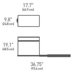 Contenitore per rifiuti in plastica da 30 l - simplehuman