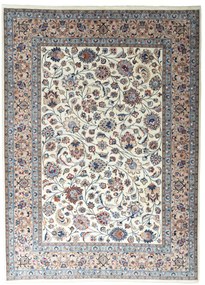 Kashmar Tappeto 340x250 Beige (Iran) Annodato A Mano