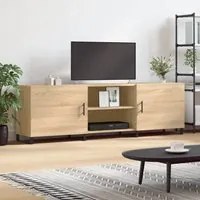 Mobile Porta TV Rovere Sonoma 150x30x50 cm in Legno Multistrato 829119