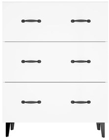 Credenza 69,5x34x90 cm in legno multistrato bianco lucido