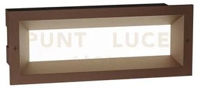 Ges1192c- segnapassi incasso led 3000k 587lm 13w colore marrone