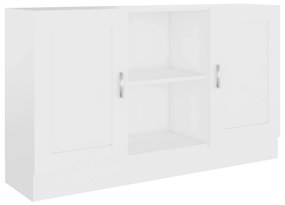 Credenza bianca 120x30,5x70 cm in legno multistrato