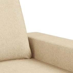 Set di divani 2 pz crema in tessuto