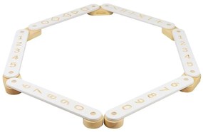 Trave di equilibrio montessori bianca in pino massiccio 10x408x5 cm Montessori – Meowbaby