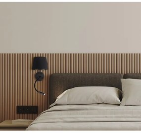 Applique MAJA 1xE27/15W/230V + 1xGU10/10W/230V nero