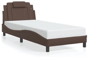 Giroletto Con Luci Led Marrone 90x200 Cm İn Similpelle /