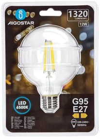 Lampadina LED G95 E27/12W/230V 6500K - Aigostar