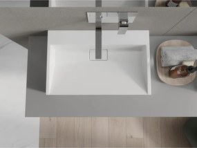 Mexen Ava lavello da appoggio in conglomerato B/O 60 x 38 cm, bianco - 23016000