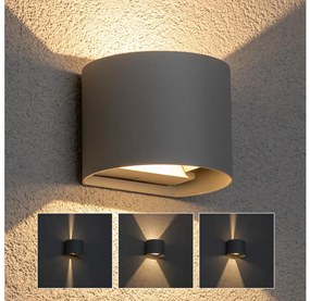 Brilagi - Applique a LED da esterno RONDO LED/6W/230V grigio IP54