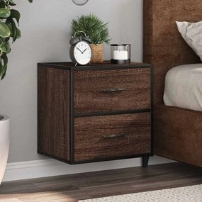 Comodino A Muro Rovere Marrone 40x31x39,5 Cm /