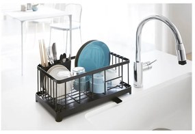 Scolapiatti in filo nero Tower - YAMAZAKI