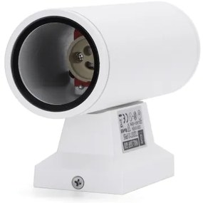 Aigostar - Applique da esterno 2xGU10/230V bianco IP65 arrotondato