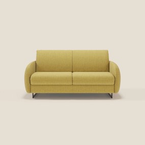 Ninfea divano letto Design Morbido con Piedini alti in Metallo e Materasso H18 cm in tessuto impermeabile T03