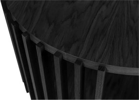 Tavolino in rovere nero , ø 83 cm Drum - Woodman
