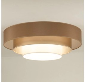 Duolla - Plafoniera LED LUNETA LED/26W/230V diametro 60 cm 4000K marrone/oro