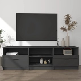 Mobile Porta Tv Nero 150x33,5x45 Cm İn Legno Multistrato /