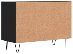 Mobile Porta TV Nero 69,5x30x50 cm in Legno Multistrato