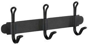 Gancio a muro triplo autoportante nero Nostalgia - Wenko