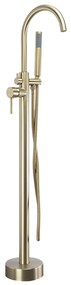 Rubinetto indipendente Rea Lungo brush gold