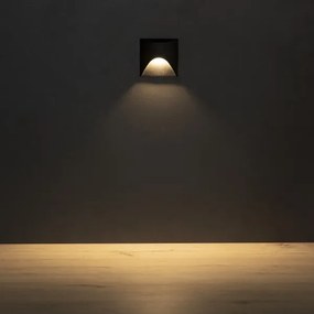 Kanlux 39127 - Lampada per scale a LED EXIN LED/2,5W/230V 3000K IP65 nero squadrato