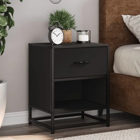 Comodino Nero 40x31x50 İn Truciolato /