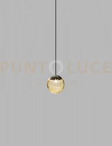 Puppet sospensione 16l ambra trasparente nero opaco 2 l22bb led 270...