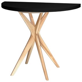 Tavolo da pranzo rotondo allungabile con estensione 65x90 cm Jubi – Ragaba