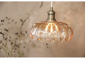 Lampadario color ottone e color ambra con paralume in vetro ø 25,5 cm Kurage – Markslöjd