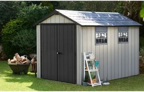 Casetta Da Giardino In Resina 230x350x242H Cm Oakland 7511 Grigio Keter