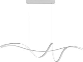 Lampadario LED design Carola bianco, luce naturale 2600 lumen, NOVECENTO
