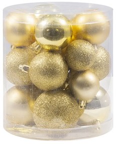 Palline decorative color Oro per Albero di Natale Confezione 20 pz Viscio