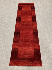 Loribaft Tappeto 300 x 90 Rosso (Iran) Annodato A Mano