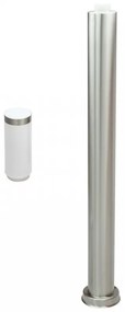 Paletto da Giardino 100cm Acciaio Inox IP54, IK06 - Base E27 Dimensione Altezza: 100 cm