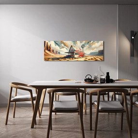 Quadro su tela – Vicino a strada polverosa