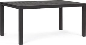 Tavolo In Alluminio Allungabile Da Esterno 90x160-240 Cm Antracite Hilde Bizzotto