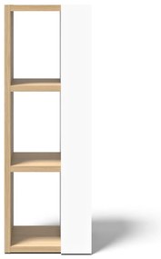 Libreria bianca in rovere 40x114 cm Ella - TemaHome