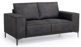 Divano in similpelle antracite 164 cm Copenhagen - Scandic