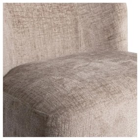 Poltrona in velluto marrone chiaro Atty - WOOOD