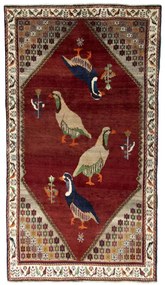 Gabbeh Tappeto 250x140 Rosso (Iran) Annodato A Mano