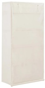 Armadio bianco 79x40x170 cm in tessuto