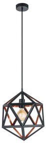 Eglo 43348 - Lampadario a sospensione con filo EMBLETON 1 1xE27/60W/230V