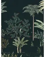 Isidore Leroy Carta da parati panoramica Jardin des Oiseaux Nuit - Panel C