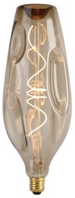 Lampadina LED dimmerabile E27 G110 marrone 4W 80lm 1800K