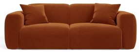 Divano color terracotta con rivestimento in velluto 220 cm Strino – Cosmopolitan Design
